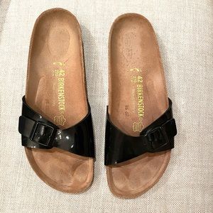Woman’s Birkenstock Madrid Slide Black 42